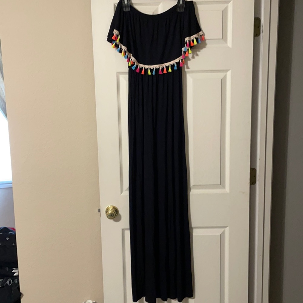 Bellamie off the shoulder maxi dress